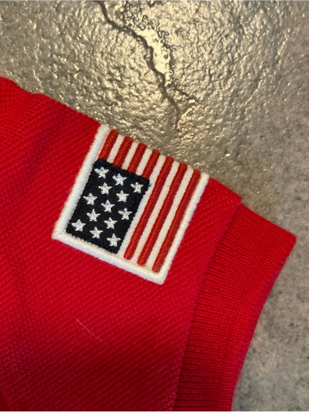 Ralph Lauren Polo Big Pony USA Flag Patch Baby Size 6 Months
